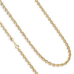 K18 18金 Oリンクチェーンネックレス 4mm幅