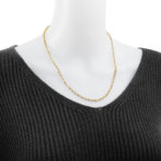 K18 18金 Oリンクチェーンネックレス 4mm幅