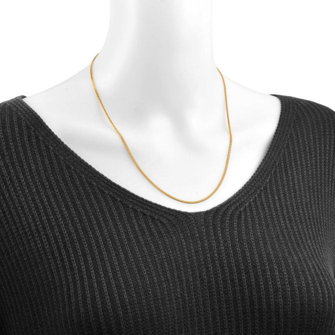 K24 純金 喜平ネックレス 8面シングル 9g 50cm 1.83mm幅