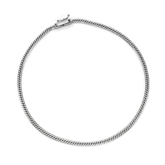 Pt850 プラチナ 喜平アンクレット 6面ダブル 5.7g 24cm 2.5mm幅