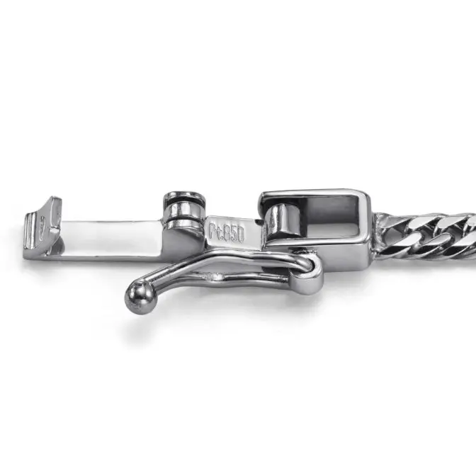 Pt850 プラチナ 喜平アンクレット 6面ダブル 5.7g 24cm 2.5mm幅