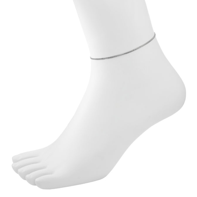 Pt850 プラチナ 喜平アンクレット 6面ダブル 5.7g 24cm 2.5mm幅