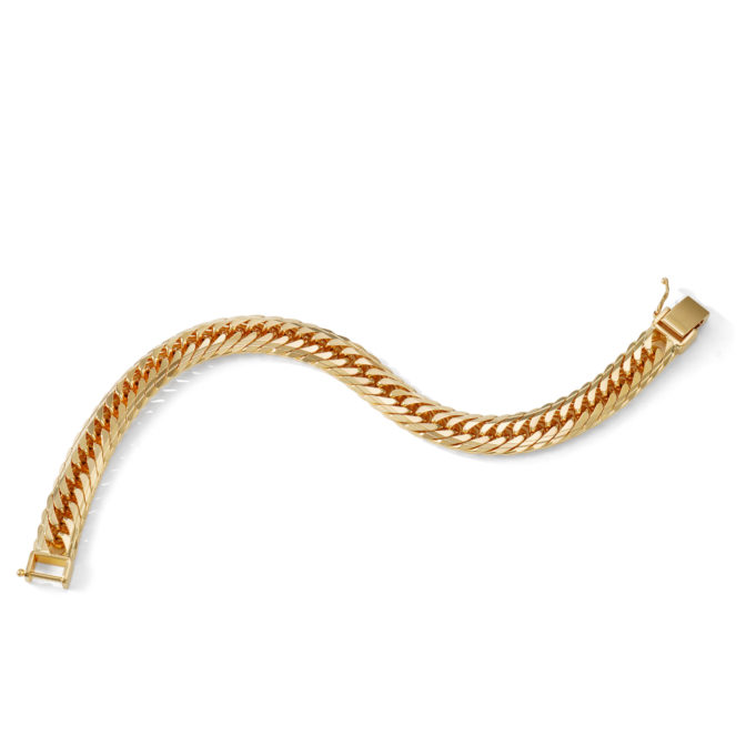 K18 18金 喜平ブレスレット 14面トリプル Mカット 48g 19cm