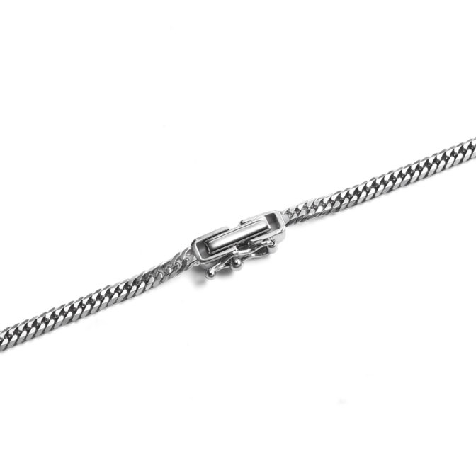 K18WG 18金 ホワイトゴールド 喜平ネックレス 6面ダブル 9g 45cm