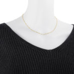 K24 純金 スクリューネックレス 1.28mm幅 40cm