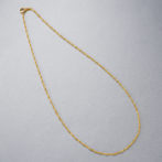 K24 純金 スクリューネックレス 1.28mm幅 40cm