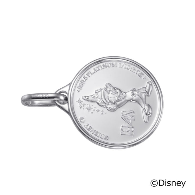 Pt999 純金 ディズニー メダル ペンダント 1/10oz ミッキーマウス ファンタジア