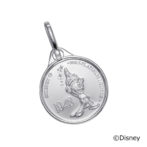 Pt999 純金 ディズニー メダル ペンダント 1/20oz ミッキーマウス ファンタジア