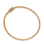 K18 18金 喜平ブレスレット 6面ダブル 2.4mm幅 3.67g 18cm