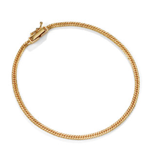 K18 18金 喜平ブレスレット 6面ダブル 3.6g 18cm 2.4mm幅 中折れ