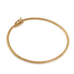 K18 18金 喜平ブレスレット 6面ダブル 2.4mm幅 3.67g 18cm