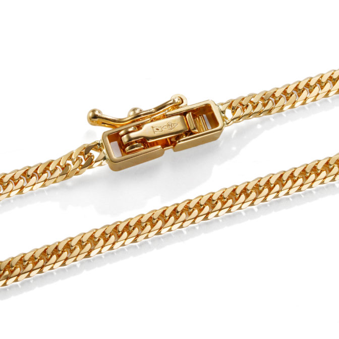 K18 18金 喜平ブレスレット 6面ダブル 2.4mm幅 3.67g 18cm