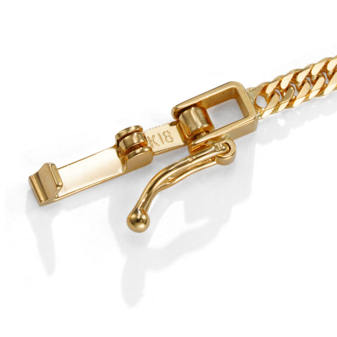 K18 18金 喜平ブレスレット 6面ダブル 2.4mm幅 3.67g 18cm