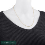 K18 18金 カット ロロチェーン ネックレス 2mm幅