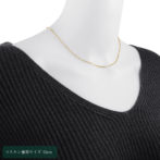 K18 18金 カット ロロチェーン ネックレス 2mm幅