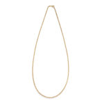 K18 18金 カット ロロチェーン ネックレス 2mm幅