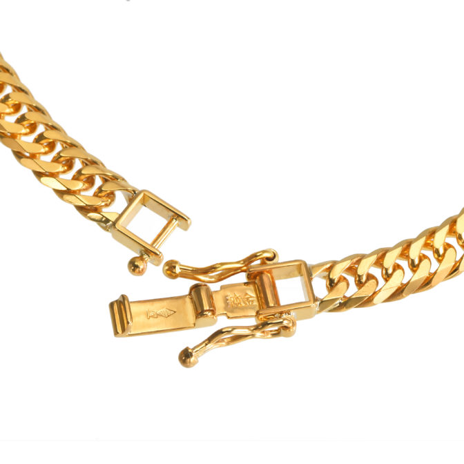 K24 純金 喜平ネックレス 6面ダブル 50g 50cm 5.6mm幅 W ストッパー