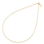 K24 純金 ベネチアン チェーンネックレス 0.8mm幅 45cm フリーアジャスター