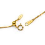 K24 純金 ベネチアン チェーンネックレス 1.0mm幅 45cm フリーアジャスター