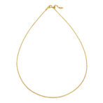 K24 純金 ベネチアン チェーンネックレス 1.0mm幅 45cm フリーアジャスター