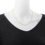 K24 純金 ベネチアン チェーンネックレス 1.0mm幅 45cm フリーアジャスター