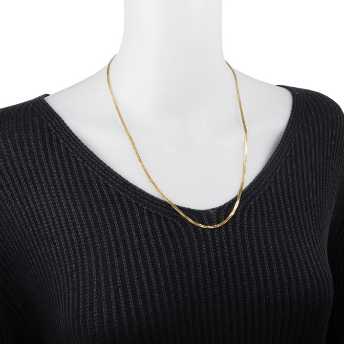 K18 18金 喜平ネックレス 11g 55cm 2.6mm幅 中折れ