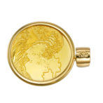 K24 純金 コインペンダント 葛飾北斎 1/20oz シンプルフレーム