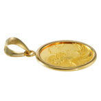 K24 純金 コインペンダント 葛飾北斎 1/20oz シンプルフレーム