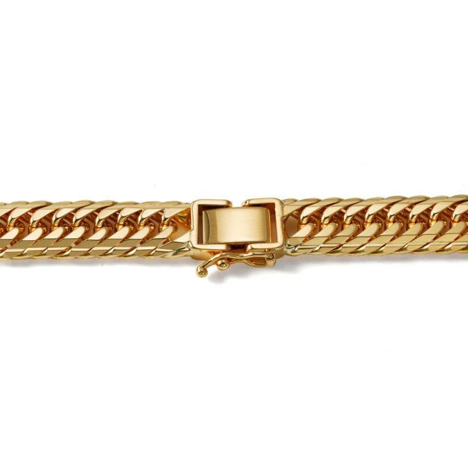 K18 18金 喜平ブレスレット 14面トリプル Mカット 100g 50cm 8.8mm幅