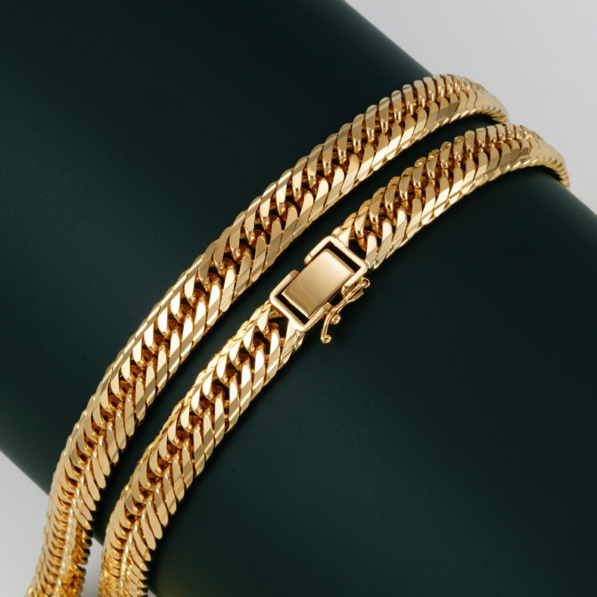 K18 18金 喜平ブレスレット 14面トリプル Mカット 100g 50cm 8.8mm幅