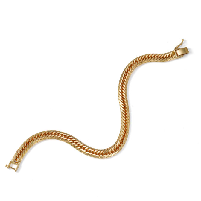 K18 18金 喜平ブレスレット 14面トリプル Mカット 20g 18cm 6.4mm幅