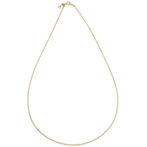 K18 ゴールド 18金 喜平ネックレス 2面シングル 3g 50cm 1.2mm幅 フリーアジャスター