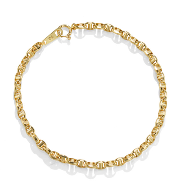 K18 18金 ロロマリーナ ブレスレット 3.5mm幅 15cm～22cm 選べるサイズ