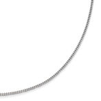 Pt850 プラチナ 喜平ネックレス 2面シングル 5g 50cm 1.48mm幅 フリーアジャスター