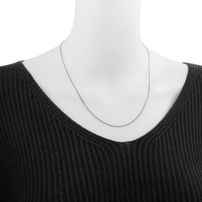 Pt850 プラチナ 喜平ネックレス 2面シングル 5g 50cm 1.48mm幅 フリーアジャスター