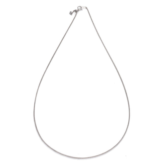 Pt850 プラチナ 喜平ネックレス 2面シングル 5g 50cm 1.48mm幅 フリーアジャスター