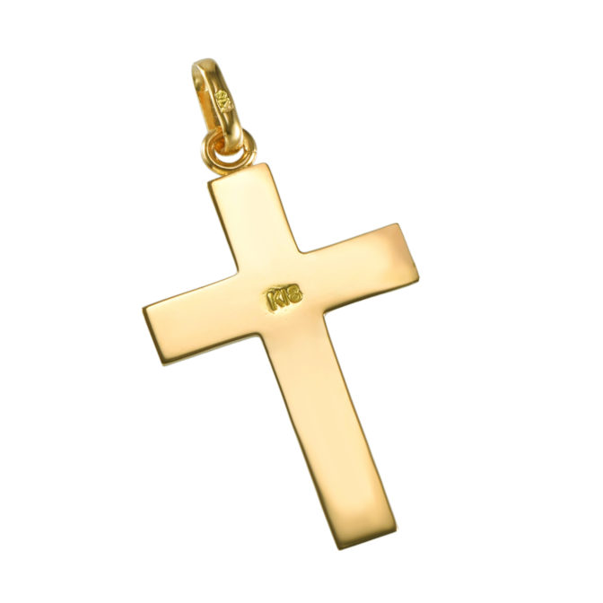 K18 18金 ゴールド リトル クロスペンダント トップ