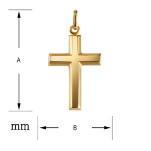 K18 18金 ゴールド リトル クロスペンダント トップ