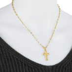 K18 18金 ゴールド クロスペンダント トップ