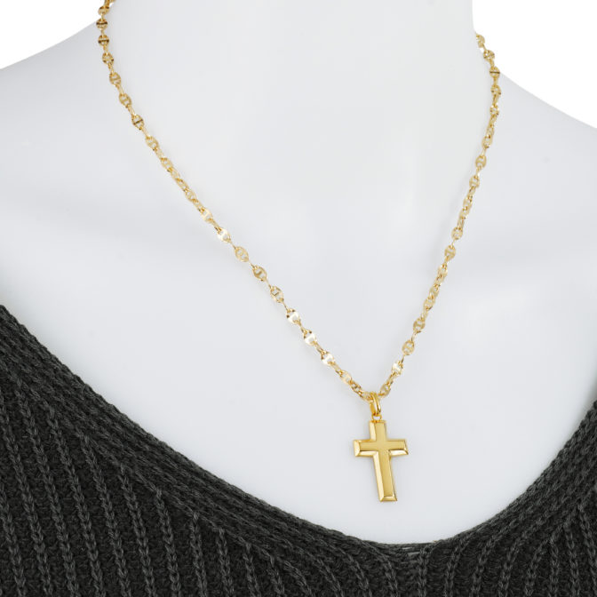 K18 18金 ゴールド クロスペンダント トップ