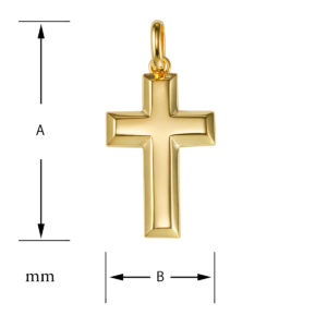 K18 18金 ゴールド クロスペンダント トップ
