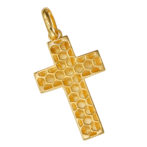 K18 18金 ゴールド クロスペンダント トップ