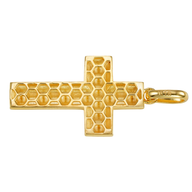 K18 18金 ゴールド クロスペンダント トップ