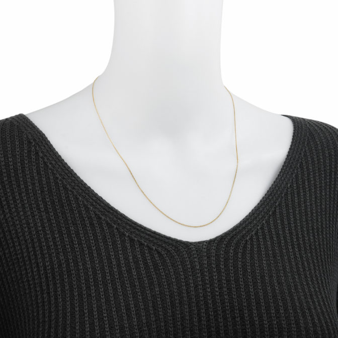K18 ゴールド 18金 喜平ネックレス 2面シングル 2g 50cm 1.0mm幅 フリーアジャスター