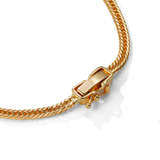 K18 18金 喜平ブレスレット 12面トリプル 3g 18cm 2.2mm幅