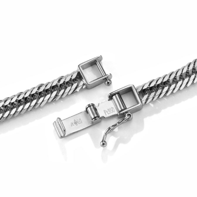 Pt950 プラチナ 喜平ブレスレット 12面トリプル 21g 18cm 5.8mm幅