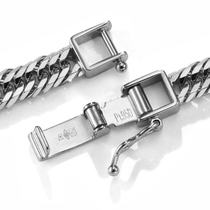 Pt950 プラチナ 喜平ブレスレット 12面トリプル 21g 18cm 5.8mm幅