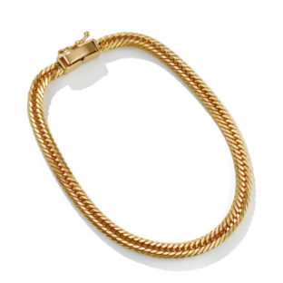 K18 18金 喜平ブレスレット 12面トリプル 7g 16cm 3.8mm幅 中折れ