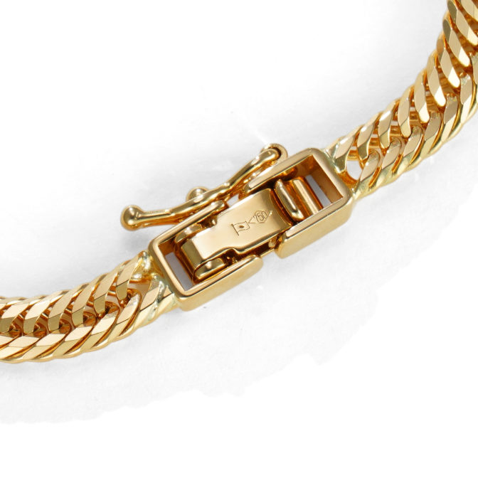 K18 18金 喜平ブレスレット 12面トリプル 7g 16cm 3.8mm幅