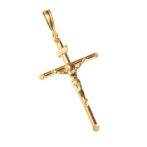 K18 18金 キリスト クロス ペンダント Lサイズ No.01